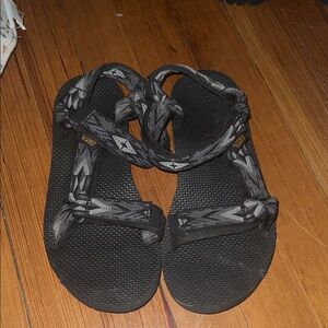 Teva Women's Black and Gray Sandals